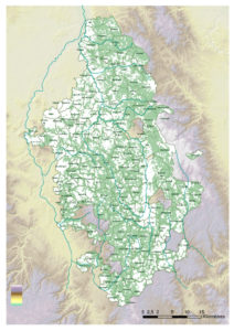 Carte des boisements