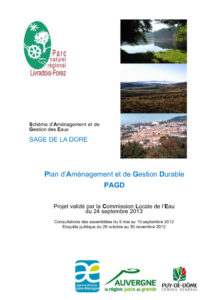 Plan d’aménagement et de gestion durable du SAGE de la Dore approuvé - 2013