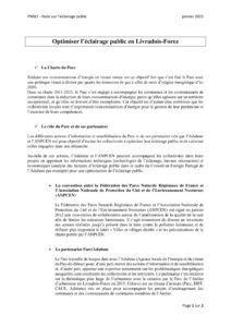 Note éclairage public en Livradois-Forez