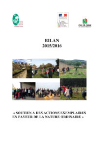 Bilan des chantiers nature 2015-2016