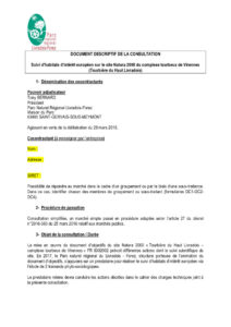 Document descriptif de la consultation