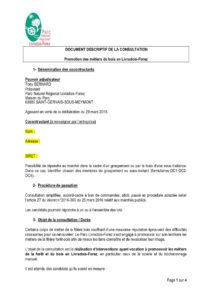 Document descriptif de la consultation