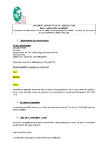 Document descriptif de la consultation