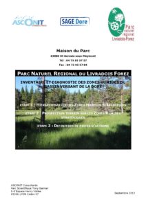 Inventaire et diagnostic des zones humides du bassin versant de la Dore - 2012