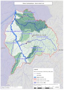 Carte du réseau hydrographique du contrat territorial Dore aval - 2015 Carte du réseau hydrographique du contrat territorial Dore aval - 2015