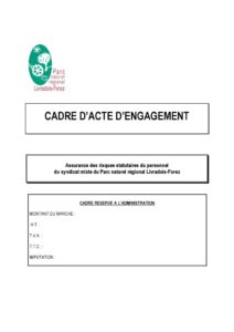 Acte d'engagement