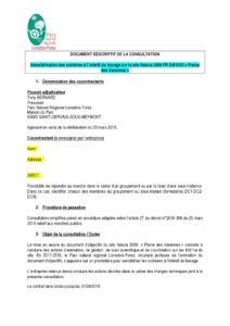 Document descriptif de la consultation