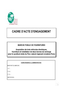 Acte d'engagement