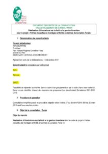 Document descriptif de la consultation Prestation d'illustration sur la forêt et la gestion forestière