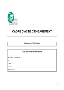 Acte d'engagement (PDF - 294Kb)