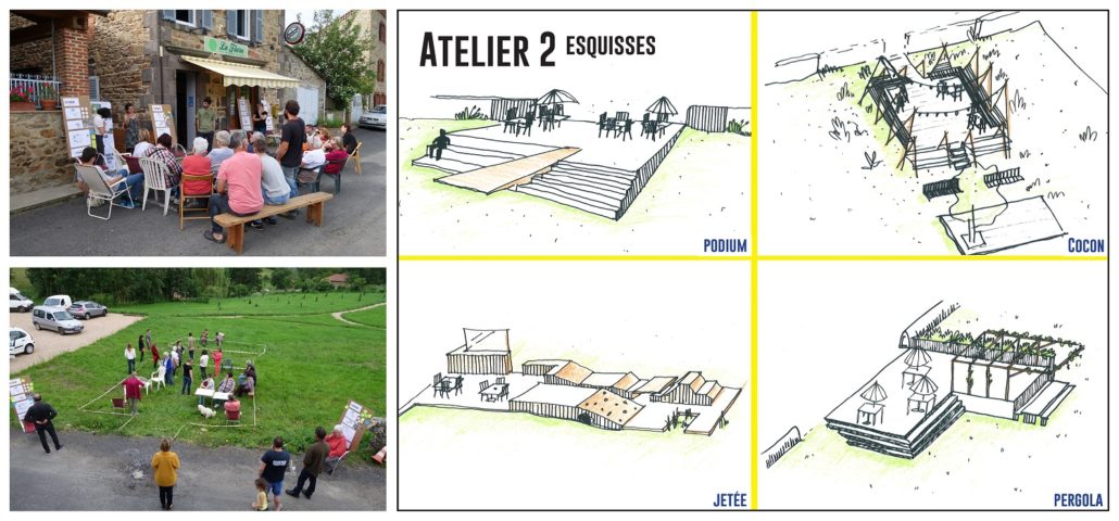 Les ateliers de concertation et les propositions d'esquisses