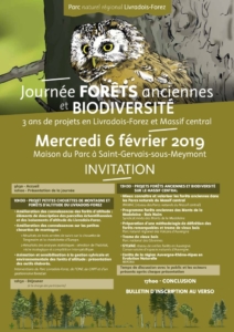 Invitation à la journée FORÊTS anciennes et BIODIVERSITÉ Invitation à la journée FORÊTS anciennes et BIODIVERSITÉ