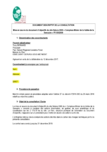 Document descriptif de la consultation