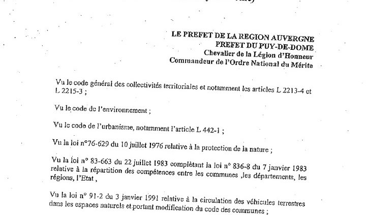 thumbnail of Arrêté Préf 63 2001 – RCM Htes Chaumes (2)