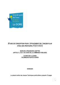 CCTP Etude de conception pour l’effacement de l'ancien plan d'eau des peupliers (PDF - 2Mb)