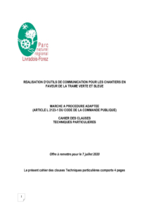 CCTP Réalisation outils de communication pour les chantiers en faveur de la TVB (PDF - 273Kb)