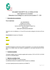 Document descriptif de la consulation (PDF - 288Kb)