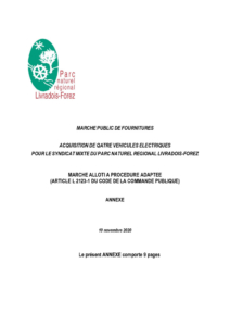 ANNEXE Acquisition 4 véhicules électriques (PDF - 5Mo)