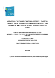 CCAP Acquisition d un ensemble de matériel forestier (PDF - 170Kb)
