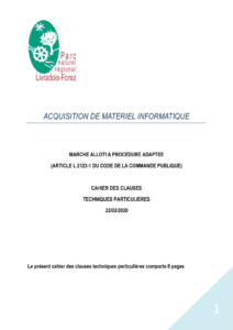 CCTP acquistion informatique 2021 (PDF - 531Ko)