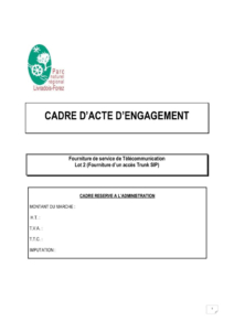 Acte d'engagement Internet Lot 2 (PDF - 263Kb)