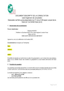 DDC - Elaboration de Roll-up de présentation du CT et du CVB bassin versant de la Dore et SAGE Dore (PDF - 195Ko)