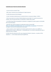 Annexe 2bis - Consignes pour l'import des données Geonature (PDF - 97Ko)