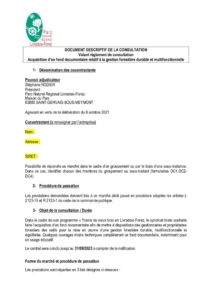 DDC - Acquisition d’un fond documentaire gestion forestière durable (PDF - 252Ko)