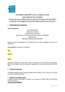 DDC - Travaux de mise en défens St Rémy sur Durolle et aménagements points abreuvements pour les bovins (PDF - 1Mo)
